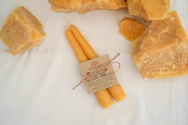 6" Taper Beeswax Candles - 2pk - Image 5