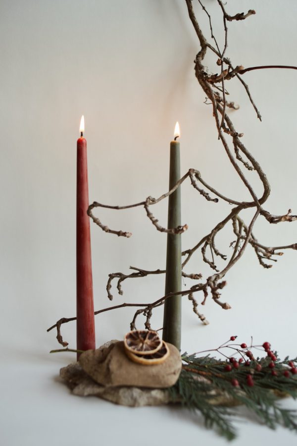 Herbal Infused Beeswax Candles