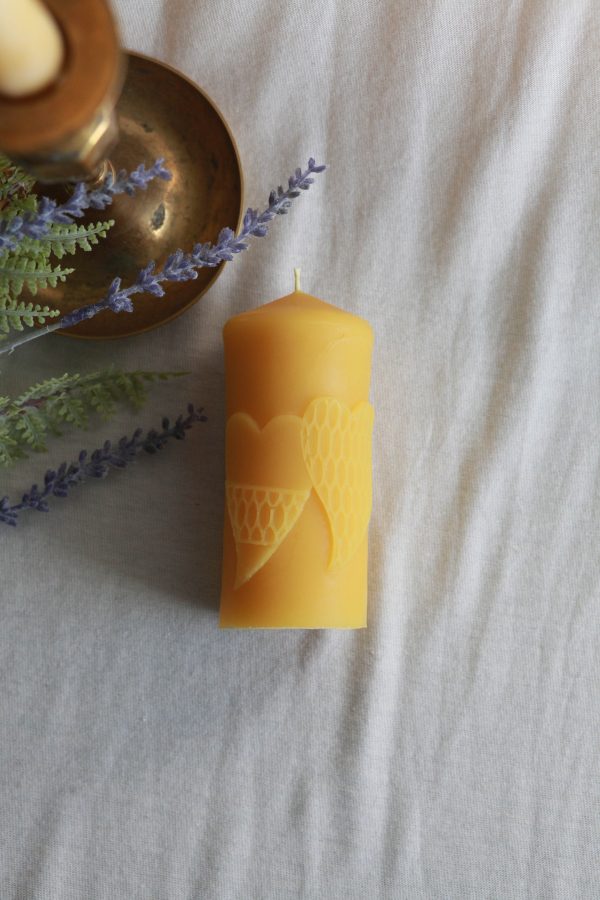 Seasonal Heart Pillar Candle - Image 2