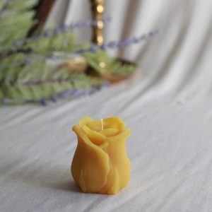 Seasonal Rose Candle
