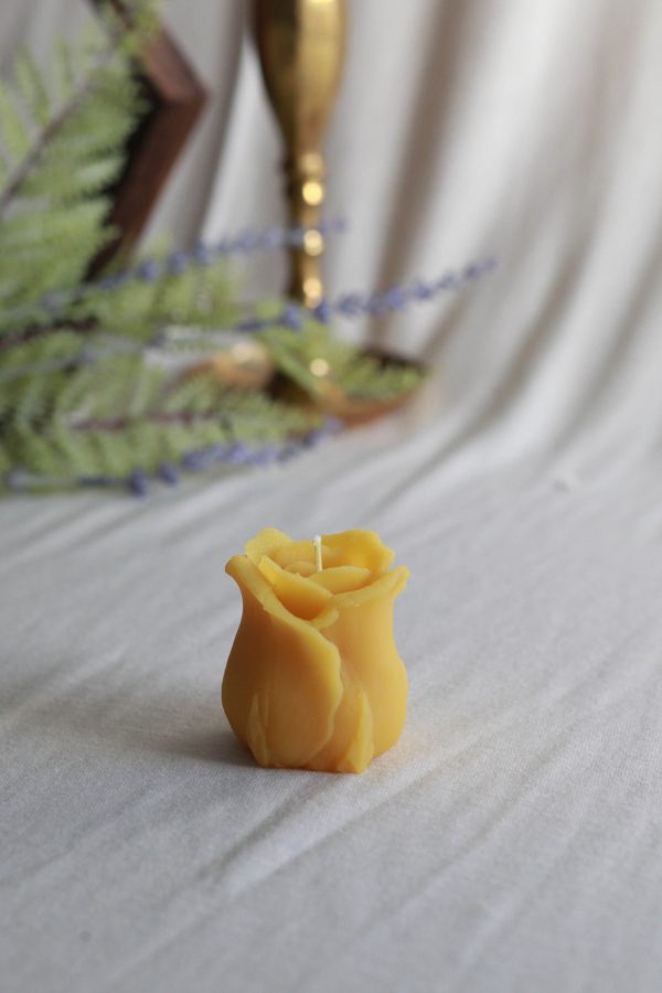Seasonal Rose Candle