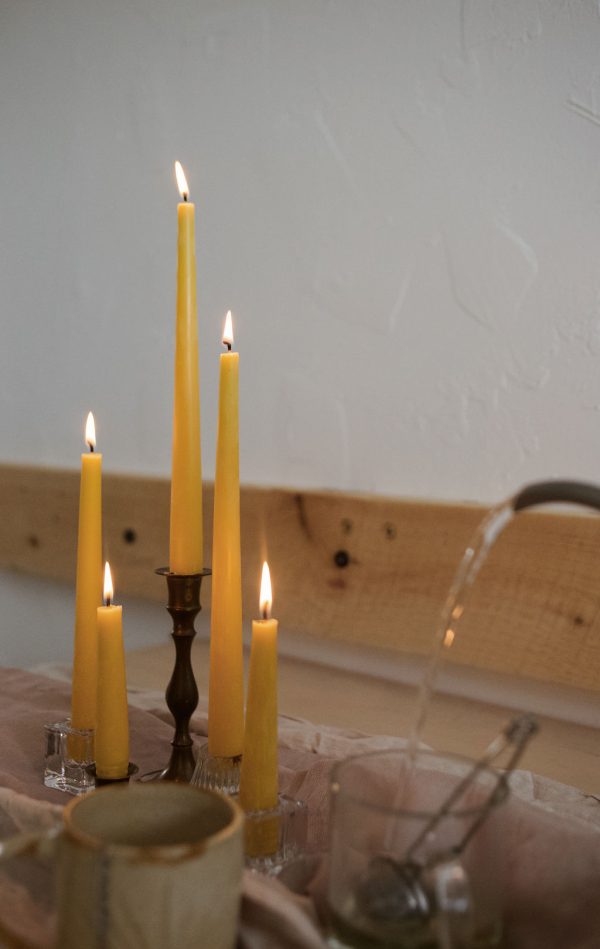 10" Taper Beeswax Candles - 2pk - Image 4