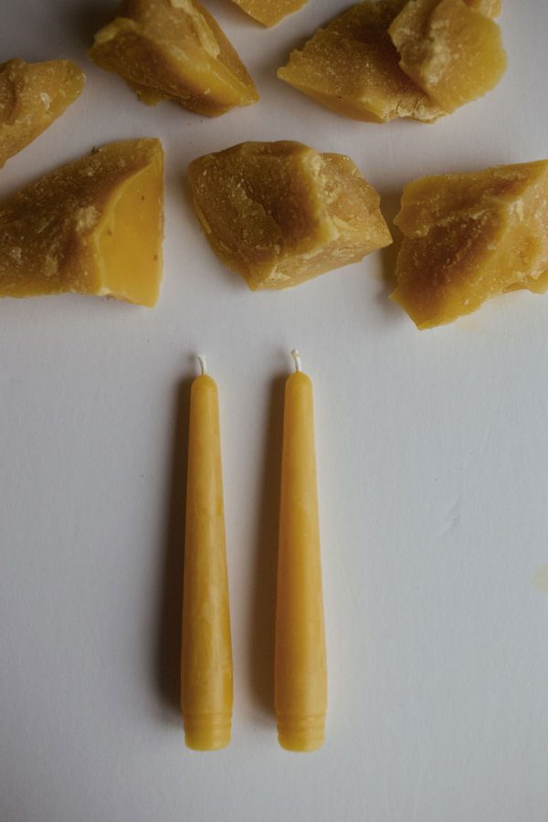 6" Taper Beeswax Candles - 2pk