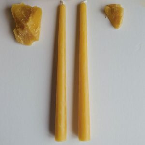 10" Taper Beeswax Candles - 2pk